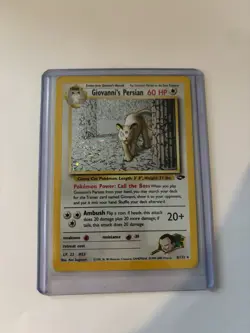 Pokemon TCG Giovanni's Persian 8/132 Gym Challenge Holo Rare Unlimited - Image 1