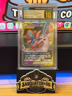 Pokemon TCG CGC Pristine 10 Espeon & Deoxys GX 001/031 TAG TEAM GX - Image 1