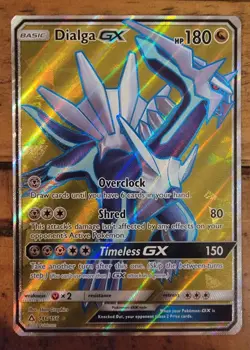 Pokemon TCG Dialga GX 146/156 Sun & Moon Ultra Prism Ultra Rare Full Art NM/M - Image 1