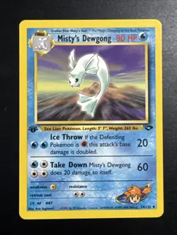 Misty’s Dewgong 54/132 Gym Challenge 1st Edition Pokemon - Image 1
