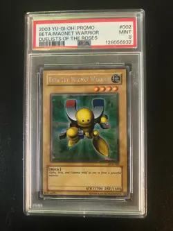 BETA THE MAGNET WARRIOR PSA 9 YU-GI-OH! 2003 PROMO DUELISTS OF THE ROSES DOR-002 - Image 1