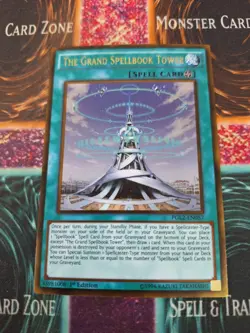 Yugioh The Grand Spellbook Tower PGL2-EN057 Gold Rare 1st Edition Near Mint - Image 1