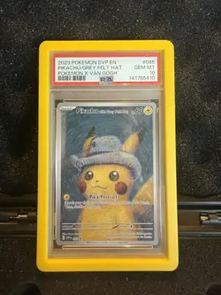 Pikachu With Grey Felt Hat SVP 085 Pokemon Van Gogh Promo Card PSA 10 GEM MINT⚡ - Image 3
