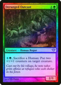 Deranged Outcast FOIL Dark Ascension PLD Green Rare MAGIC MTG CARD ABUGames - Image 1