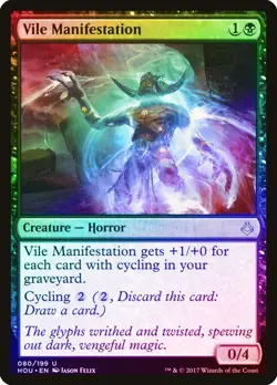 Vile Manifestation FOIL Hour of Devastation PLD Black Uncommon CARD ABUGames - Image 1
