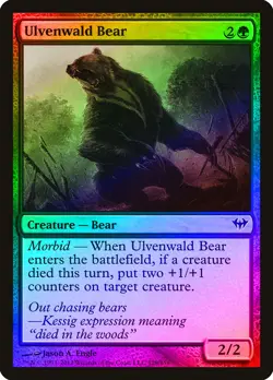 Ulvenwald Bear FOIL Dark Ascension PLD Green Common MAGIC MTG CARD ABUGames - Image 1