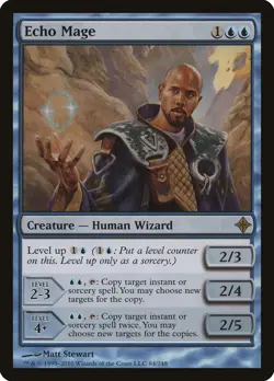 Echo Mage Rise of the Eldrazi HEAVILY PLD Blue Rare MAGIC MTG CARD ABUGames - Image 1
