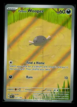2023 Pokemon SV Paldea Evolved Paldean Wooper #221/193 NM - Image 1
