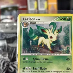 Leafeon - (DP Majestic Dawn) 024/100 Deck Exclusives Holo Pokemon HP - Image 4