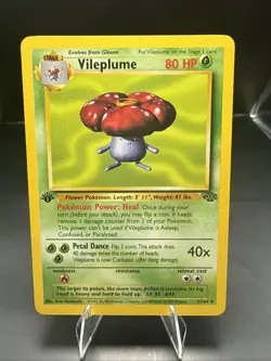 Pokemon Vileplume Jungle 31/64 Rare 1st Edition Regular 1999 WOTC TCG - Image 2