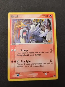 Entei 1/17 POP Series Holo Pokemon Card - Image 1