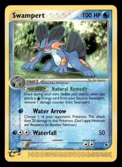 Swampert 23/109 Rare Ruby & Sapphire Pokemon Near Mint - Image 1