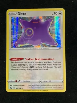Pokemon TCG - Holo Ditto 107/159 - Crown Zenith 2023 - Image 1