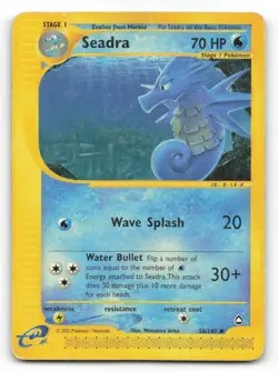 Pokemon Card - SEADRA - Aquapolis -Uncommon - 058/147 !!! - Image 1
