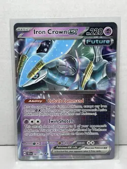 Iron Crown ex 081/162 Pokemon Sv05: Temporal Forces Double Rare Holo - Image 1