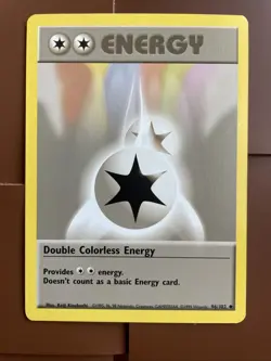 1999 Pokemon Game Double Colorless Energy 96/102 Base Set - Image 4