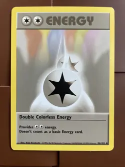 1999 Pokemon Game Double Colorless Energy 96/102 Base Set - Image 5