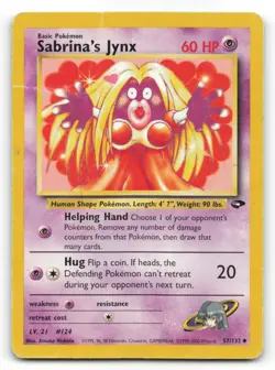 Pokemon Card -SABRINA'S JYNX - Gym Challenge - Uncommon - 057/132 - Image 1