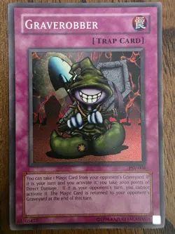YuGiOh Graverobber PSV-008 Super Rare Unlimited Edition MP - Image 1