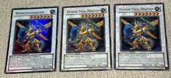 3x Yugioh Power Tool Dragon CT06-EN001 Secret Rare Collectors Tin LP +AC11-DE015 - Image 1
