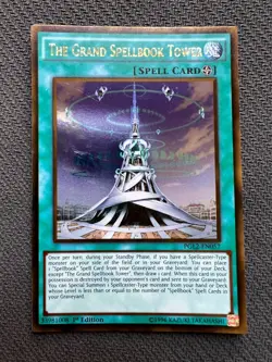 Yugioh The Grand Spellbook Tower 1st Edition Gold Ultra Rare PGL2-EN057 NM - Image 1