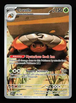 Crustle 186/182 Illustration Rare Destined Rivals Pokemon Card - Image 1