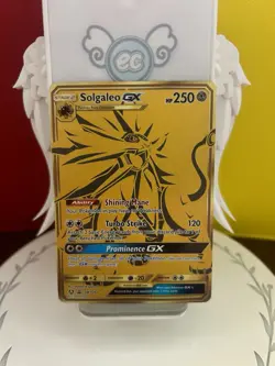 Pokemon TCG Solgaleo GX Full Art Gold Holo Promo Card Sun & Moon SM104a - Image 1