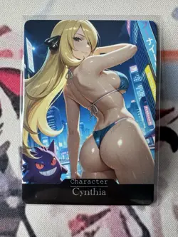 Cynthia Pokemon Goddess Story Waifu Anime Custom Card - Image 1