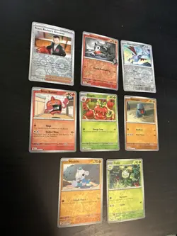 2025 Pokemon Destined Rivals Lot of 8 Reverse Holo Cards MINT - Image 1