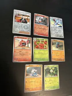 2025 Pokemon Destined Rivals Lot of 8 Reverse Holo Cards MINT - Image 2