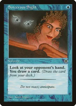 Sorcerous Sight Portal NM Blue Common MAGIC THE GATHERING MTG CARD ABUGames - Image 1