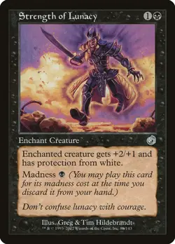 Strength of Lunacy Torment HEAVILY PLD Black Uncommon MAGIC MTG CARD ABUGames - Image 1