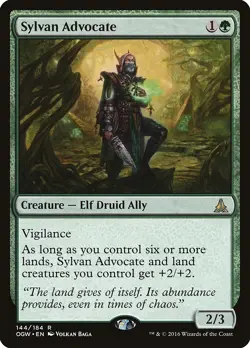 Sylvan Advocate Oath of the Gatewatch NM Green Rare MAGIC MTG CARD ABUGames - Image 1