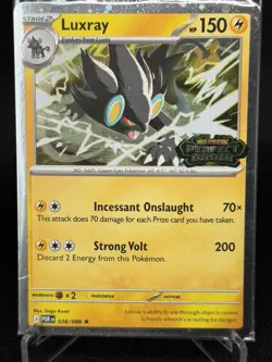 Pokemon sealed Luxray Perfect Order 028/088 Stamped cosmo Holo Promo with swirl - Image 1