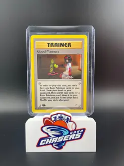 Pokemon Card - Good Manners Gym Heroes 111/132 Uncommon 1st Edition - LP-MP - Image 1