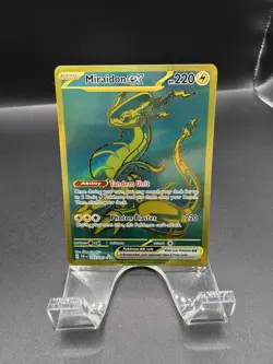 2024 Pokemon - Miraidon EX 243/091 Paldean Fates Gold Holo Rare - Image 1