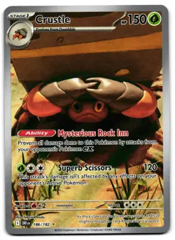 Crustle 186/182 - 🌊 Destined Rivals Illustration Rare Pokemon TCG 🖤 - LP - Image 1