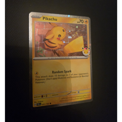 Pokemon TCG Pikachu Holo Card TEF EN Random Spark 70 HP Basic 051/162 English - Image 1