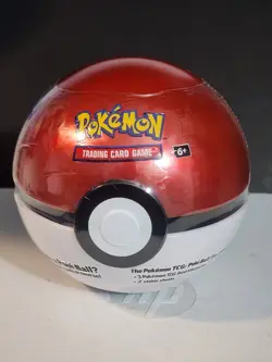 2025 Pokemon TCG Poke Ball Tin D25 New Sealed 3 Booster Packs Inside - Image 1