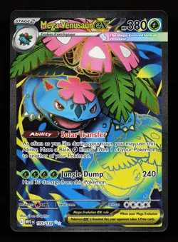 Mega Venusaur ex 155/132 Ultra Rare Mega Evolution Pokemon Card - Image 1