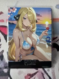 Cynthia Pokemon Goddess Story Waifu Anime Custom Card - Image 1