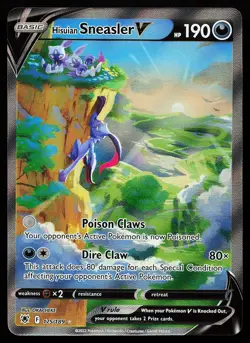 Hisuian Sneasler V 175/189 Alternate Full Art Astral Radiance Pokemon Card - Image 1