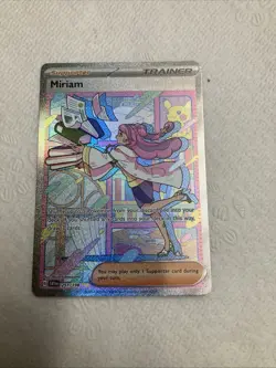 Pokemon TCG Miriam Trainer Full Art Holo Scarlet & Violet Base Set 251/198 - Image 1