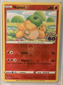 Numel (Peelable Ditto) 013/078 Pokemon GO Reverse Holo - Image 1