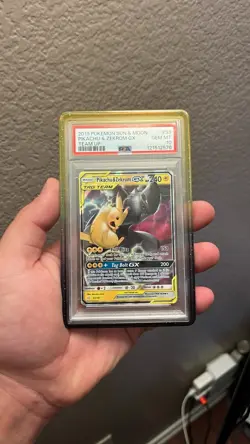 2019 Pokemon Sun and Moon Team Up Pikachu Zekrom GX #33/181 Gem Mint PSA 10 - Image 1