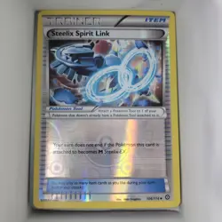 Steelix Spirit Link 106/114 Uncommon Steam Siege Pokemon Reverse Holo Near Mint - Image 1