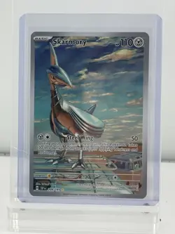 Pokemon Skarmory 209/191 Sv08 Surging Sparks Illustration Rare Holo Card - Image 1