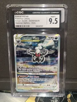 Pokemon Darkrai VSTAR GG50 Crown Zenith Galarian Gallery Ultra Rare Holo CGC 9.5 - Image 1