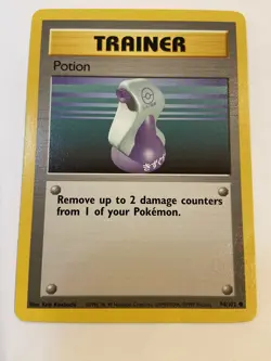 Pokemon WOTC Potion 94/102 Base Set UNLIMITED Common NM-LP - Image 1