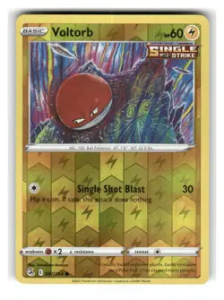 Voltorb 087/264 Common Fusion Strike Pokemon Reverse Holo Near Mint - Image 1